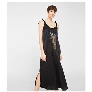 MANGO Embroidery Bead Dress size small NWT